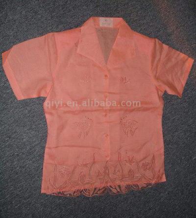 Ladies` Linen Blouse (Ladies` Linen Blouse)