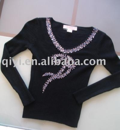 Damen Maschine gestrickten Pullover (Damen Maschine gestrickten Pullover)