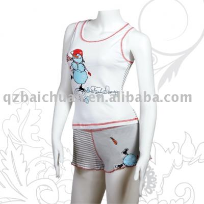 Hot selling girls%26 ladies pajama (Filles de vente Hot% 26 dames pyjama)