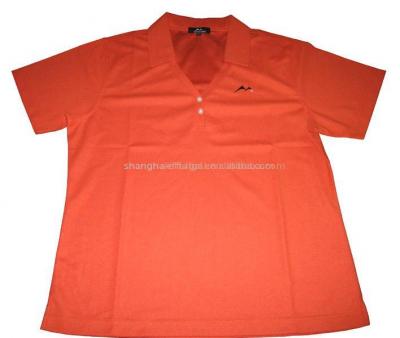 Ladies `Coolmax V-Ausschnitt Polo Shirt (Ladies `Coolmax V-Ausschnitt Polo Shirt)