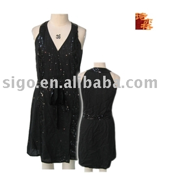 Ladies` 100% Silk Dress (Ladies` 100% Silk Dress)