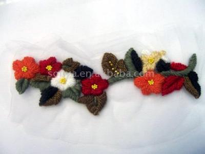 Wool Flowers Motif (Motif fleurs en laine)