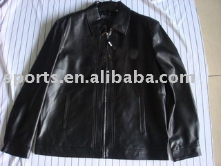 Men leather jacket (Hommes blouson en cuir)