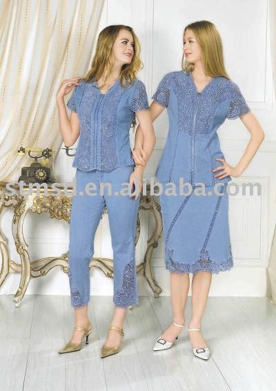 Women `s Denim Set (Women `s Denim Set)