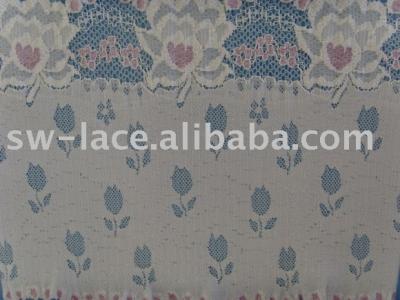 jacquard lace (жаккардовым кружевом)