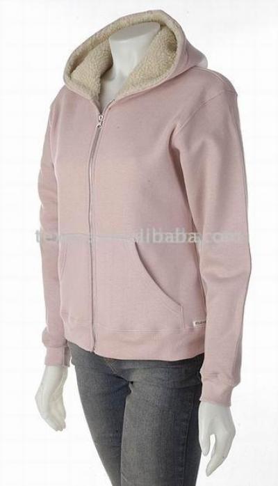 Ladies` Zipper Hood Sweatshirt (Ladies `Zipper Hood Sweatshirt)