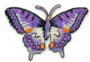 embroidered butterfly patch;emblem;badge (embroidered butterfly patch;emblem;badge)