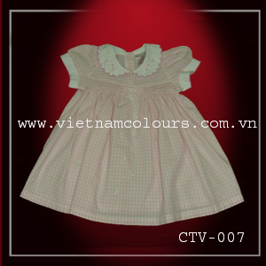 Hand bestickt% 26 Smocked Dress CTV-007 (Hand bestickt% 26 Smocked Dress CTV-007)