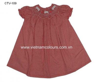 Hand bestickt% 26 Smocked Dress CTV-109 (Hand bestickt% 26 Smocked Dress CTV-109)