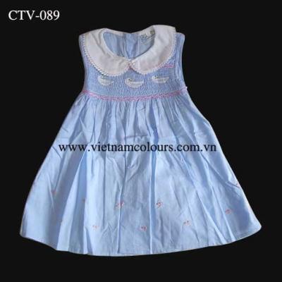 Hand bestickt% 26 Smocked Dress CTV-089 (Hand bestickt% 26 Smocked Dress CTV-089)