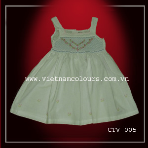 Hand bestickt% 26 Smocked Baby Dress CTV-005 (Hand bestickt% 26 Smocked Baby Dress CTV-005)