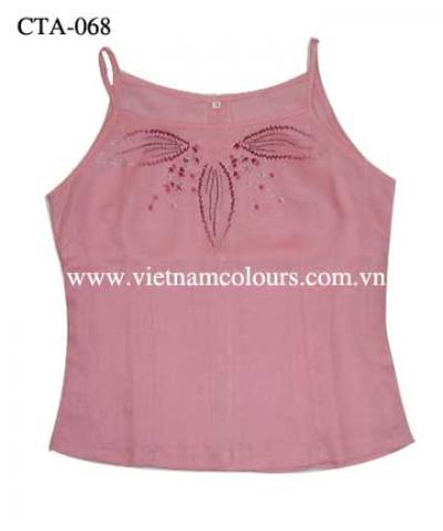 Embroidered Cotton Tank Top (Embroidered Cotton Tank Top)