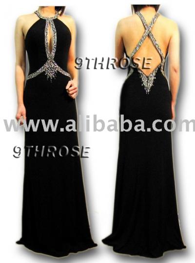 MS. Gorgeous! Beaded Black Body-Hugging Dress (MS. Sublime! Beaded Black Body moulants Dress)