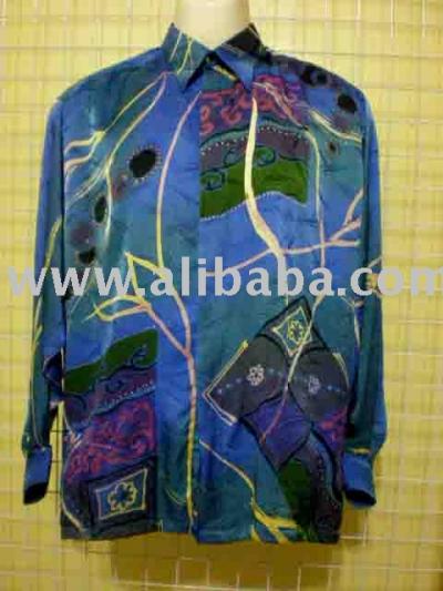 De` Batik Men`s Shirts (De "Men` s Batik-Shirts)