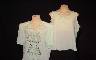 2 Pcs. Set Embroidered Jacket And Camisole (2 Stck. Gestickte Set Jacke und Camisole)