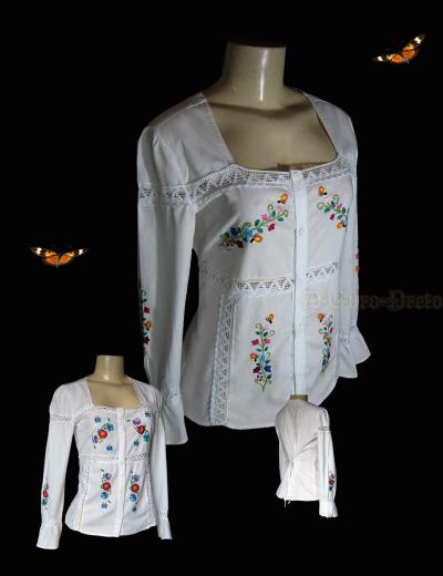 Embroidered Lacework Blouse