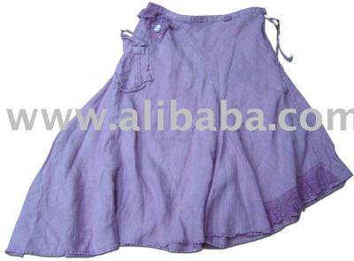 Ladies Linen Cotton Skirt