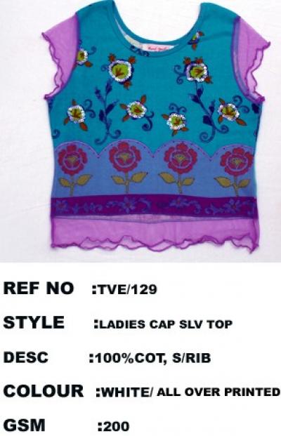 Ladies Cap SLV Top