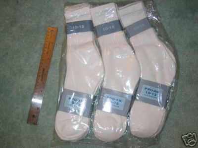 White Cotton Crew Socks Size 10 - 13 (White Cotton Crew Socks Size 10 - 13)