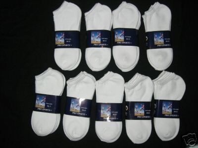 White Super Low Cut Sport Socks Size 10 - 13 (White Super Low Cut Sport Socks Size 10 - 13)