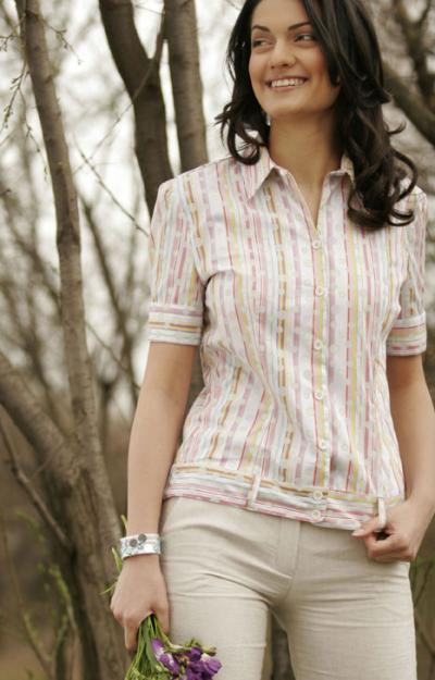 Shirt Blouse,70% Cotton,30% Pl (Блуза, 70% хлопок, 30% PL)