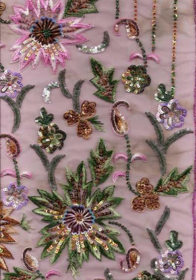 Embroidery Fabrics Beads %26 Sequin (Вышивка бисером ткани 26% Sequin)