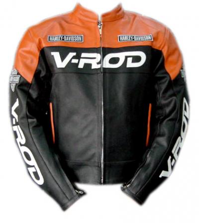 Men`s Harley Davidson V-Rod Motor Bike Leather Armor Jacket (Men `s Harley Davidson V-Rod Motor Bike Veste en cuir Armure)