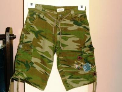 Camo Print Ladies Cargo Shorts (Camo Imprimer Ladies Short cargo)