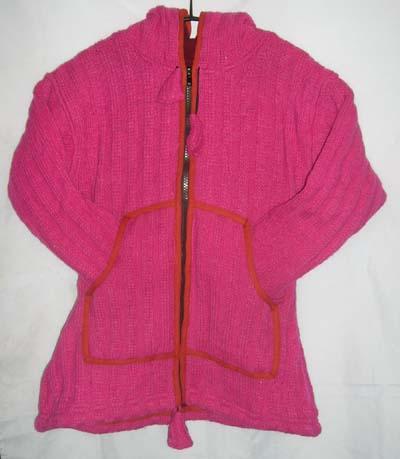 Woolen Ladies Knitted Jacket with fleece (Шерстяные дамы вязаная кофта с руно)