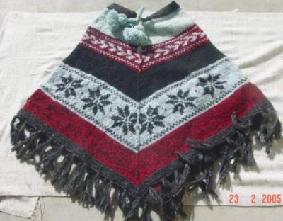 Woolen Knitted pancho (Шерстяные трикотажные Панчо)