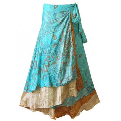 Silk Multi Wear Sari Wrap Skirt (Silk Multi Wear Sari Wrap Skirt)