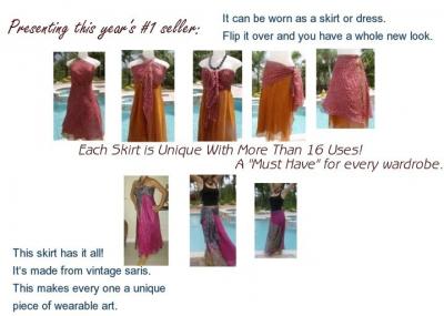 Multiwear_ Magic Wraps_sari Skirt_sariskirts_two Layer (Multiwear_ Magic Wraps_sari Skirt_sariskirts_two Layer)