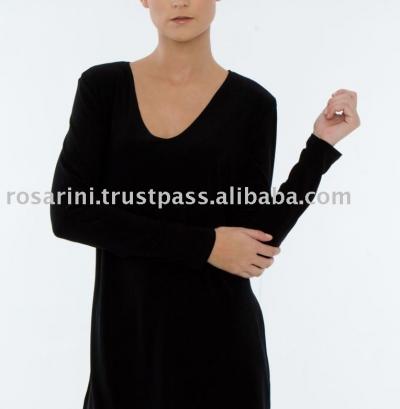 Long Sleeve V Neck Top (À manches longues Col en V Top)