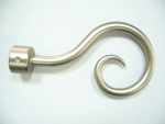 Curtain rod , finial, drapery hardware. (Curtain rod , finial, drapery hardware.)