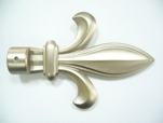 Curtain rod , finial, drapery hardware.