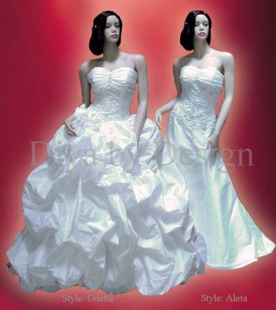 Discount Silk Haute Wedding Bridal Dresses