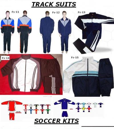 Track Suits, Soccer Uniforms (Survêtements, uniformes de soccer)