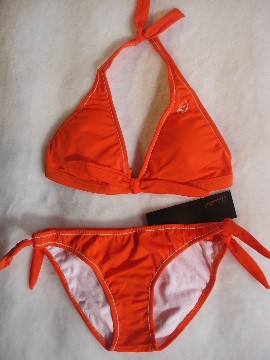 Orange Halter Bikini Set (Orange Halter Bikini Set)