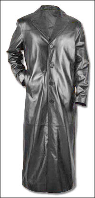 Leather Fashion Coat (Leather Fashion Coat)