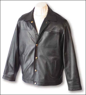 Leather Fashion Coat (Leather Fashion Coat)