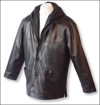 Leather Fashion Coat (Leather Fashion Coat)