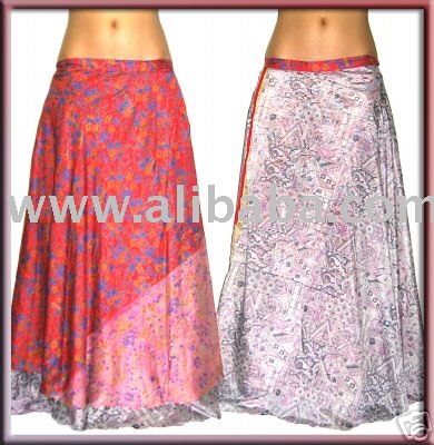 Silk Multi-Layer Magic Wrap Skirt (Silk Multi-Layer Magic Wrap Skirt)