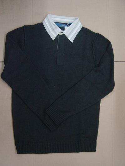 men`s 100%estrafine wool knit sweater (Men `s 100% laine estrafine tricot)