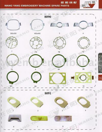 frame and thread stand and thread tension components (cadre et d`éligibilité du fil et des composants de tension du fil)