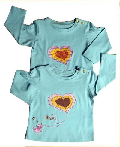 baby`s t-shirt with embriodery--100% cotton (baby`s t-shirt with embriodery--100% cotton)