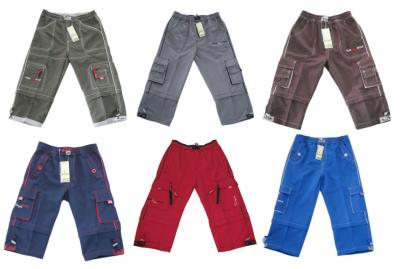 Boy`s 3/4 pants zipper off fresh in stock (Boy `S 3 / 4 брюки молнию от свежей на складе)