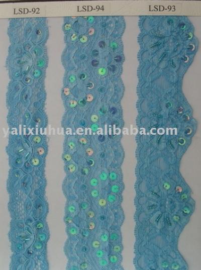 Elastic beaded lace. (Упругие бисером кружево.)