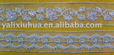 Embroidery beaded lace (Вышивка бисером кружевные)