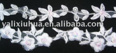 Embroidery beaded lace (Broderie de dentelle perlée)