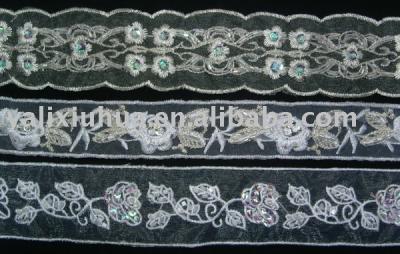 Embroidery beaded lace (Broderie de dentelle perlée)